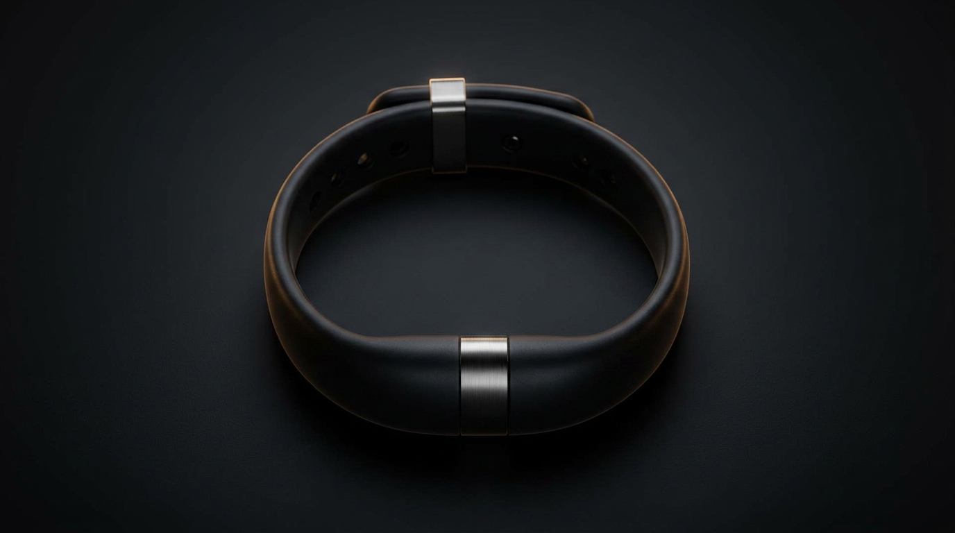 HabiZap Pro — screenless wristband with titanium clasp